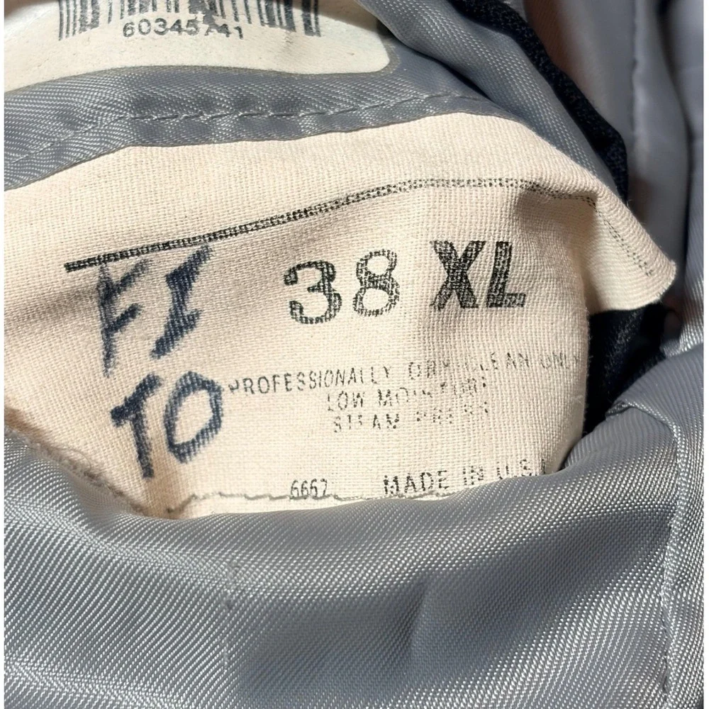 Vintage Christian Dior Monsieur Tuxedo Jacket Black Satin Lapel 38 XL